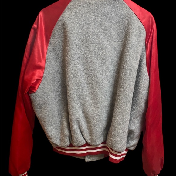 VTG 1986 Chalk Line Super Bowl XX Chicago Bears Gray Fleece Jacket XL HARRAH'S - Picture 2 of 6